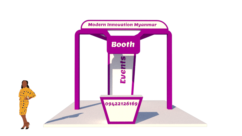 Customized Booth Designs & Booth Decoration Services, Event Booth Rental Services Myanmar