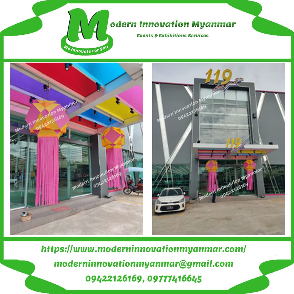 Thadingyut Decoration, Christmas Decoration, New Year Decoration, Events Decoration