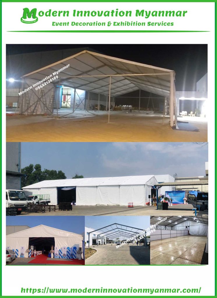 Outdoor Tent Rental, Event Tent, Fabric Decoration, Wedding Tent Rental, Aircon Rental Services