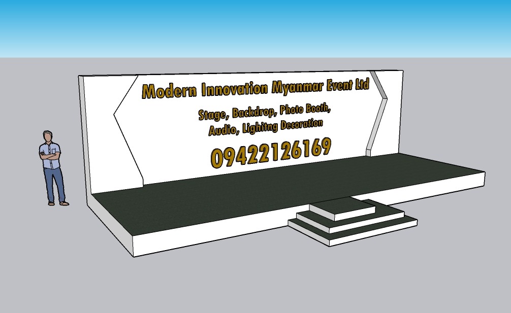 StageRental, StageDecoration, StageBackdrop, Photo Booth , Event Decoration at Myanmar Plaza 