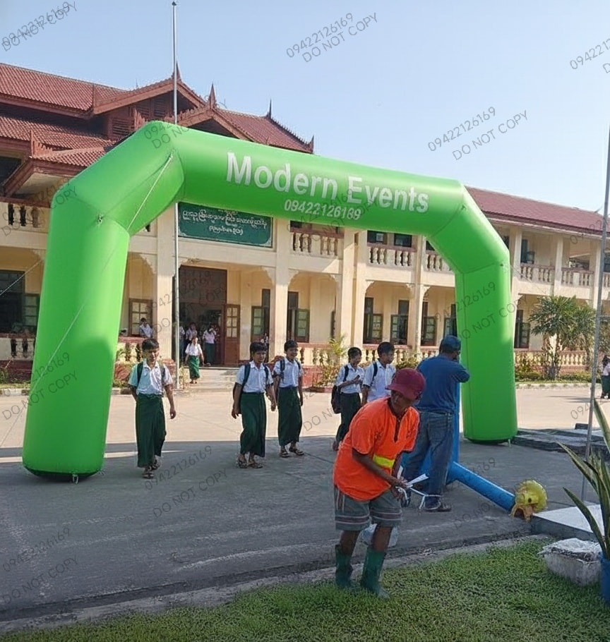 Events ပွဲများအတွက် လေထိုး မုခ်ဦးများ၊ မိုးပျံဘောလုံးများ၊ ဘောလုံးအ၀င်ခုံးများ၊ပန်းများ