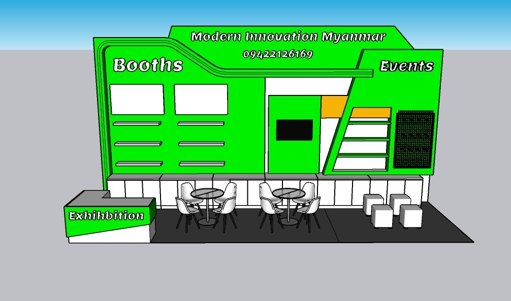 Myanmar Exhibition Booth Contractor, YCC Booth Contractor, Event Decorations, Booth Designs Company
