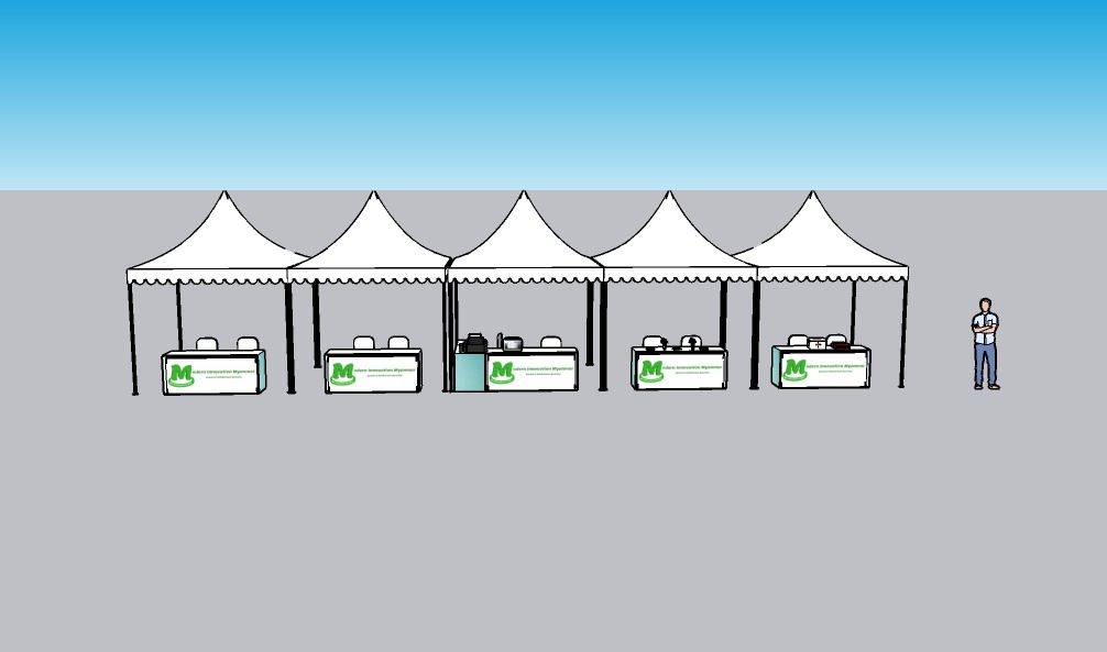 ExhibitionBoothDesings#ExpoBooth#EventContractorMyanmar#BoothRental#BoothFabrication#PromotionalEvents#NightMarketTent