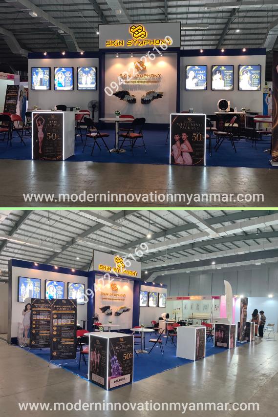 Special Designs Booth Set Up at Yangon Convention Center, Event Decoration, Booth Rental, Tent Rental