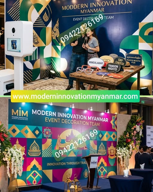 Event's Photo Booth, Event's Stage, Event's Backdrop, Event's Lighting & Promotional Booth Decorations