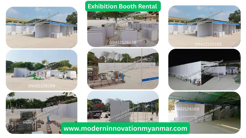 ပြပွဲများ၊ Conference များနှင့် Seminar များအတွက် Exhibition Booth, Event Booth, Trade Show Booth Rental